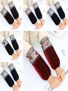 1 对天鹅绒保护套，长款防护套，适用于家庭和办公室，防污 - A - 查看 1