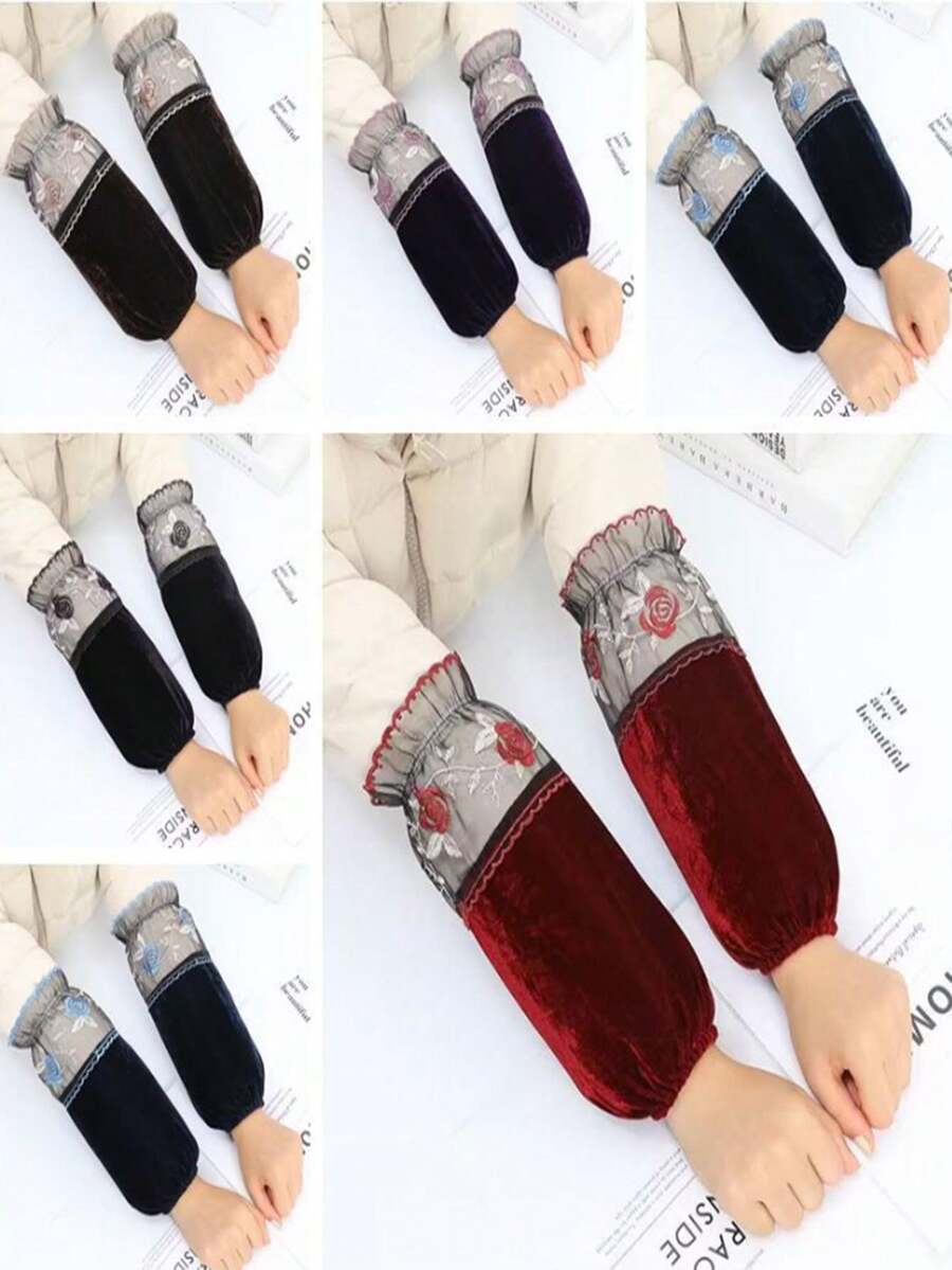 1 对天鹅绒保护套，长款防护套，适用于家庭和办公室，防污 - A - 查看 1