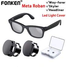 适用于 Me/Ta Rayba 眼镜 Way-farer/Skyler/Headliner 眼镜的 LED 遮光贴纸，可遮挡摄像头灯，智能眼镜配件 - 查看 3