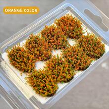 8Pcs 10mm Miniature Flower Tufts, Static Grass Tufts Realistic Artificial Shrubs For Railway Scenery, Wargame Terrain, DIY Model Material For Sand Table & Fairy Garden - As Photos - View 9