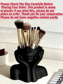 1 hộp đựng cọ trang điểm nghệ thuật cơ thể người thủ công sáng tạo - Hộp đựng cọ trang điểm nghệ thuật cơ thể người độc đáo và sáng tạo, hộp đựng cọ trang điểm để bàn, chất liệu nhựa trang trí, thiết kế chống rơi vỡ, vật trang trí điêu khắc, nhẹ và di động, hộp đựng mỹ phẩm thủ công để bàn hoặc phòng tắm, thiết kế nhẹ và thời trang, chống trượt, lựa chọn lý tưởng, quà tặng ngày Valentine, đồ dùng học tập. - Hộp đựng dụng cụ hỗ trợ mặt - Xem 3