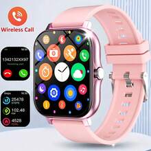 LOMAXFR Reloj inteligente, llamadas/marcación inalámbrica, modo multideportivo, recordatorio y rechazo de llamadas, recordatorio de información, recordatorio de SMS, regalos navideños, regalos de cumpleaños - Multicolor - Ver 2