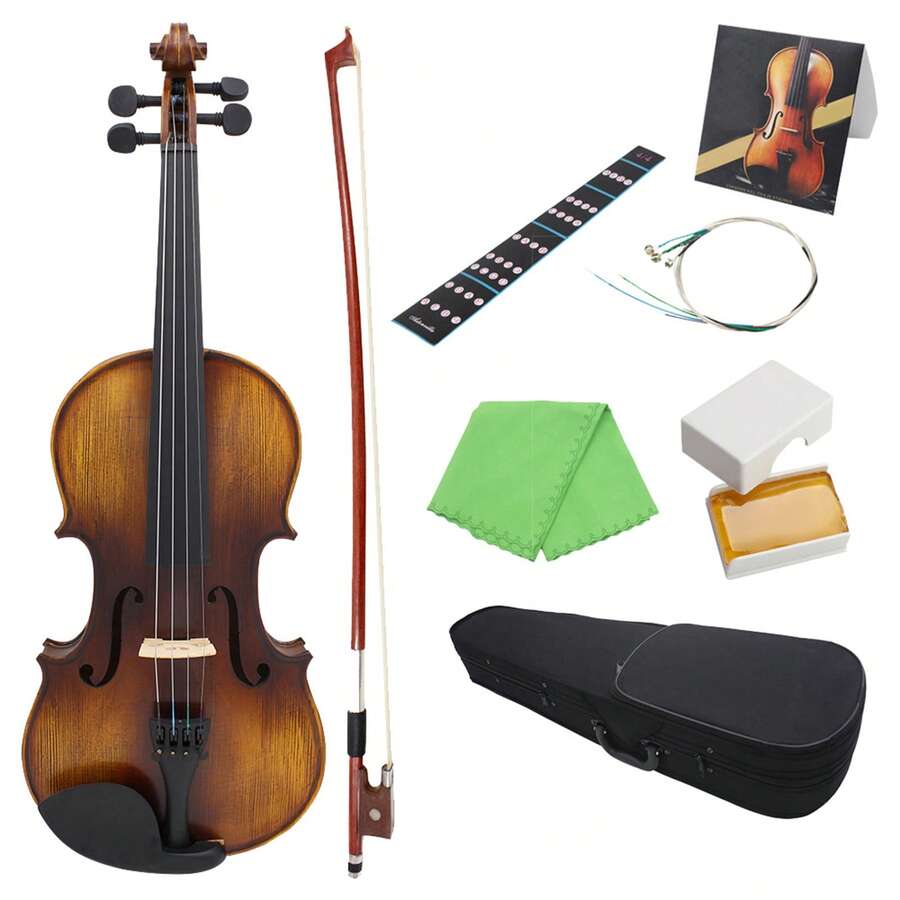 Violín mudo retro - Granate - Ver 1