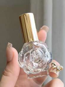 4pcs/1pc 10ml Rose Flower Perfume Spray Bottle, Glass Empty Bottle, Portable Perfume Decanting Bottle - Multicolor - View 6