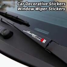 2pcs Car Windshield Sticker | Hand Wave Rear Wiper Sticker, Universal, Vinyl, Suitable For All Models - A - View 1