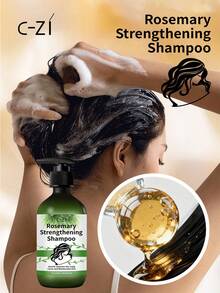 C-ZI 迷迭香强韧洗发露，草本精华强健发根，深层滋养，重现秀发光泽，300毫升/10.144液盎司 - 300毫升 - 查看 7
