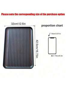 1 Durable Sink Underlay - Waterproof Drip Pad Liner For Kitchen And Bathroom Cabinets, Easy-To-Clean Storage Solution, Flexible And Durable Non-Slip Coaster Cutlery - Waterproof Mat, Hygienic , Black/White - 1 Piece - Black - View 3