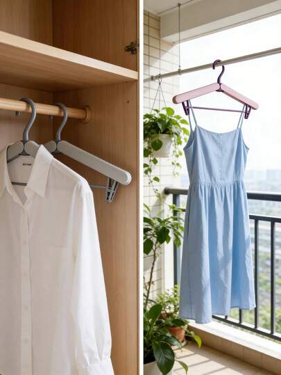1-шарова складна вішалка для одягу, зручна, підходить для різного одягу, дизайн із застібкою, підходить для балкона, квартири, гуртожитку, шафи, спальні, ідеально підходить як подарунок на свято, день народження, підходить для ділових поїздок, подорожей, повернення до школи, роботи