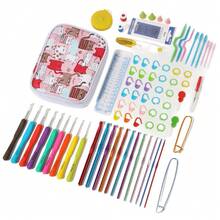 Crochet Hook Set, Aluminum Crochet Hooks Accessories Tools Kit - C-Multicolor Set - View 5