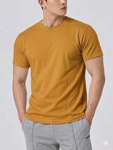 Men T-Shirts & Tanks - Camel - View 1