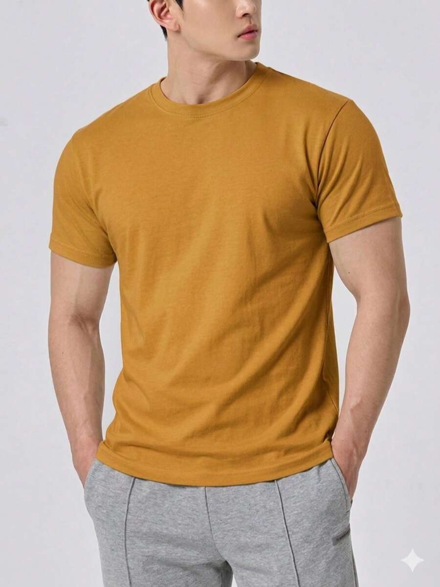 Men T-Shirts & Tanks - Camel - View 1