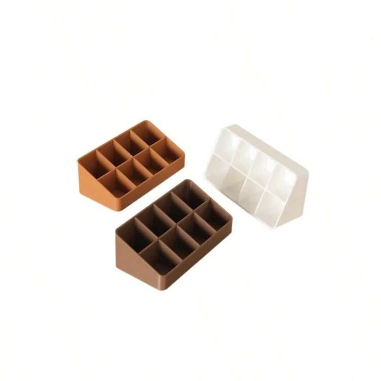 1pc Mini Multi-Compartment Storage Box, Micro Food And Decor Storage Box, Dollhouse Desktop Box, Mini Shelving Unit, Miniature Scene Storage Rack, Dollhouse Mini Supermarket Shelf Scene Decor, Miniature Scene Decor. Doll House Model Accessories, Photography Props, Mini Shelving Unit - Image Color - View 6