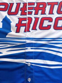 Men's Puerto Rico #21 Clemente World Game Classic  Embroidery Terylene Baseball Jersey Uniform Athletic Clothing Sports Apparel - 藍白色 - 查看 6