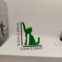 1个可爱绿色猫咪毛巾挂钩，创意升级版猫爪挂件，适用于浴室 - 彩色 - 查看 5