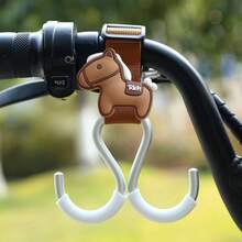 1 pieza Gancho de aleación de aluminio lindo y de dibujos animados para cochecito, accesorio versátil para el carrito de bebé - Multicolor - Ver 12