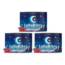 Selling Fast!3 Packs LullaBites Natural Sleep Gummies For Adults 60 Gummies. Women's Health. - 1 - 查看 1
