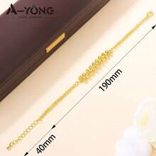 Dubai Fashion Elegant Gold Bracelet 21k Gold Plated Arabic Multi Layer Wrap Bracelets Italian Oman Women Bridal Wedding Party Jewelry - Elegant Bracelet - View 17