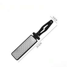 1pc Knife Sharpener, Whetstone, Knife Sharpening Tool, High-Quality Whetstone, Double-Sided Grinding Stone, Kitchen Knife Sharpener, Knife Sharpening Set With Handle, Kitchen Utensils, Kitchen Accessories - Black - View 8