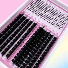 Extensiones de pestañas en racimos naturales con diseño de picos, estilo manga, 300pcs/270pcs/230pcs, 10-20mm, para extensiones de pestañas individuales de hadas y anime - DD - Ver 9