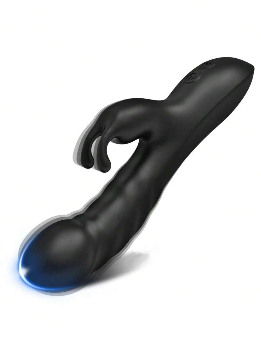 1 pieza Vibrador de conejo, estimulador del clítoris, 10 modos de vibración, masajeador personal, accesorios íntimos para mujeres - Negro - Ver 1