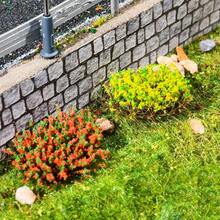 8Pcs 10mm Miniature Flower Tufts, Static Grass Tufts Realistic Artificial Shrubs For Railway Scenery, Wargame Terrain, DIY Model Material For Sand Table & Fairy Garden - As Photos - View 5