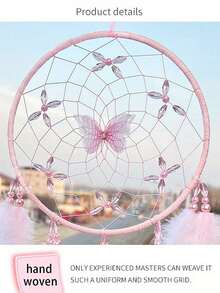 1 pieza Atrapasueños de cristal hecho a mano con mariposa, decoración colgante elegante y creativa, decoración de pared para sala de estar/dormitorio, recuerdo de fiesta festiva, decoración del hogar, estilo bohemio - Multicolor - Ver 10