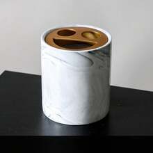 1 bộ sản phẩm bằng gốm sứ họa tiết vân đá cẩm thạch, bao gồm bình tạo bọt rửa mặt, bình đựng sữa tắm, bình đựng nước rửa chén, dầu gội và xà phòng rửa tay. - Nhiều màu - Xem 12