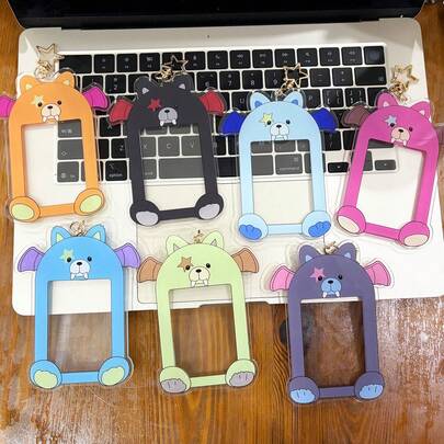 EN/HYPEN Keychain, Sunghoon, JUNGWON, JAKE, NI-KI Cartoon Card Holder Keychain, Cute Bag Charm, Idol Photo Card Holder Pendant, Pencil Case Decor, Best Friend Matching Keychain, Fan Collectible Gift, Holiday & Birthday Gift