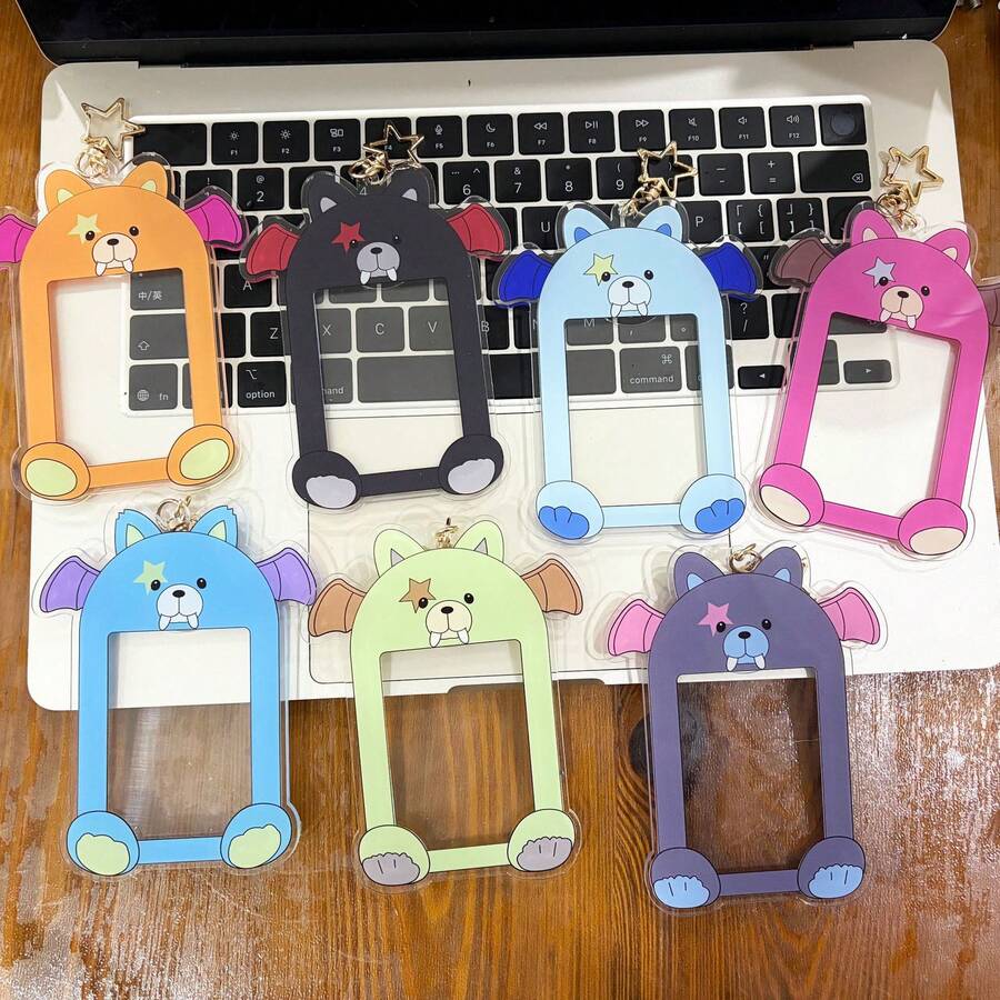 EN/HYPEN 钥匙扣，Sunghoon、JUNGWON、JAKE、NI-KI 卡通卡套钥匙扣，可爱包包挂饰，偶像照片卡套吊坠，铅笔盒装饰，闺蜜同款钥匙扣，粉丝收藏礼物，节日/生日礼物 - 彩色 - 查看 1