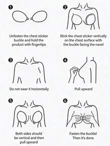 Women's Invisible Strapless Silicone Bra (With Adhesive Padding), Suitable For Spaghetti Strap Dresses And Wedding Dresses, Summer Push-Up Support, Lightweight And Breathable - Multicolor - View 6