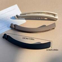 3个香蕉形发夹，发量充足，结实耐用，可扎马尾，垂直造型，高端扭结造型，适合日常使用。 - 彩色 - 查看 4