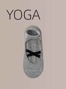 Women's Pilates Yoga Sports Non-Slip Socks, Silicone Strap Grip Ballet Dance Fitness Socks - Multicolor - View 11