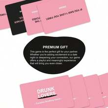 Anniversary Or Valentine's Day, Enhance Relationship,Couples Drinking Game Date Night, Couples Games Adults Couples Card Games Adults, - Pink - View 5
