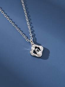 1 buah Kalung Paduan Tembaga Elegan dengan Desain Geometris Bunga Tulip & Bintang untuk Wanita - bunga tulp - View 7