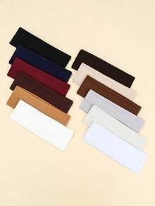 1/5件装弹力健身瑜伽头带，发带，头巾，吸汗巾，女士度假配饰，优雅围巾，方形头巾，柔软头巾 - 彩色 - 查看 3