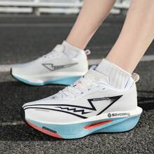 1 Par de Tênis Esportivos Masculinos com Placa de Carbono, Novos Modelos de Verão 2026, Moda Versátil, Confortáveis, Casuais para Uso Externo, Corrida de Maratona, Tênis Esportivos para Caminhada e Viagem - Azul - Visão 6