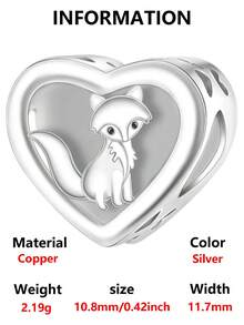 1pc Fashionable Minimalist Niche Design Cute & Healing Animal Series (Sloth, Elephant, Panda, Squirrel, Rabbit, Fox) Beaded Bracelet/Necklace, Creative Daily Versatile DIY Jewelry Gift - Silver - View 12