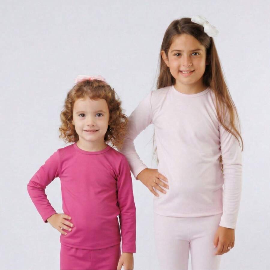 Kit 2 Blusas Térmicas Infantil Meninas – ItsBella 1 AO 14 ANOS
