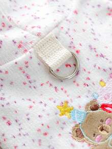 PETCIRCLE 1pc Pet Clothes, Cute Hoodie Sweatshirt For Dogs & Cats - Party Bear - Beige - View 5