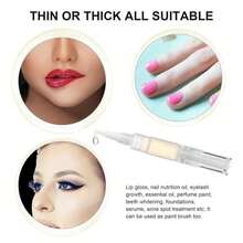 UPZIGS 5 Pack 5ml Transparent Twist Pen For Cuticle Oil Applicator, Empty Nail Oil Pen With Brush Tip, Eyelash Growth Liquid Tube, Cosmetic Lip Gloss Container (5x) - ColorC - 查看 5