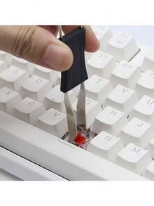 2 In 1 Stainless Steel Keyboard Puller Tool, Dual Use Keycap & Switch Remover, Thin Wire Design, Moderate Flexibility, Do Not Use Excessive Force To Avoid Bending, Mechanical Keyboard Mod Repair Accessory - View 7