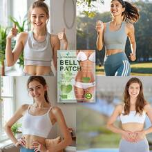 10pcs Moxa Extract Navel Stickers, Plant Extract, Circulation Vitality Auxiliary, Post-Exercise Care, Daily Health Stickers, Sedentary Relief Tool - View 5