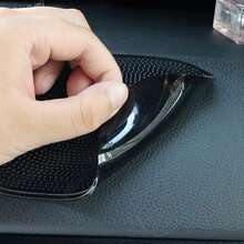 1pc Black Non-Slip Car Dashboard Mat, Holder For Phone, Perfume, Tissue, Glasses, Heat Resistant - 1pc Black Car Storage Anti-slip Mat - View 10