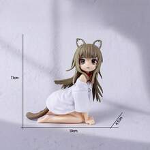 Kinopio Neko (Kinako) Anime Cat Girl Figurine, Sitting Eating Fish, Swap Face, Tassel Beaded, Exaggerated , Desktop/PC Case/Car Decor Collectible Doll For Girls & Anime Fans - Con mèo đang quỳ ăn cá: đã được đóng gói - Xem 12