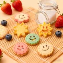 4/6/10件套不锈钢笑脸饼干模具，3D可爱蛋糕模具，不粘烘焙工具 - 銀色 - 查看 10