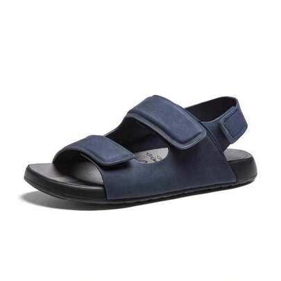 Dép xăng đan mùa hè thoáng khí dành cho nam, dép đi biển kiểu Birkenstock mềm mại, dép đi ngoài trời thoải mái.