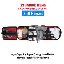 357 Survival Rescue Bags With Hanging Bags And Suitable For Pets-Integrated Emergency Medical Supplies, Trauma Care Tools, Portable Outdoor Equipment Suitable For Camping, Hiking, Family, Office-Ideal Gifts For Men, Fathers, Husbands And Sons (Excluding Batteries/Electronic Equipment). - View 7