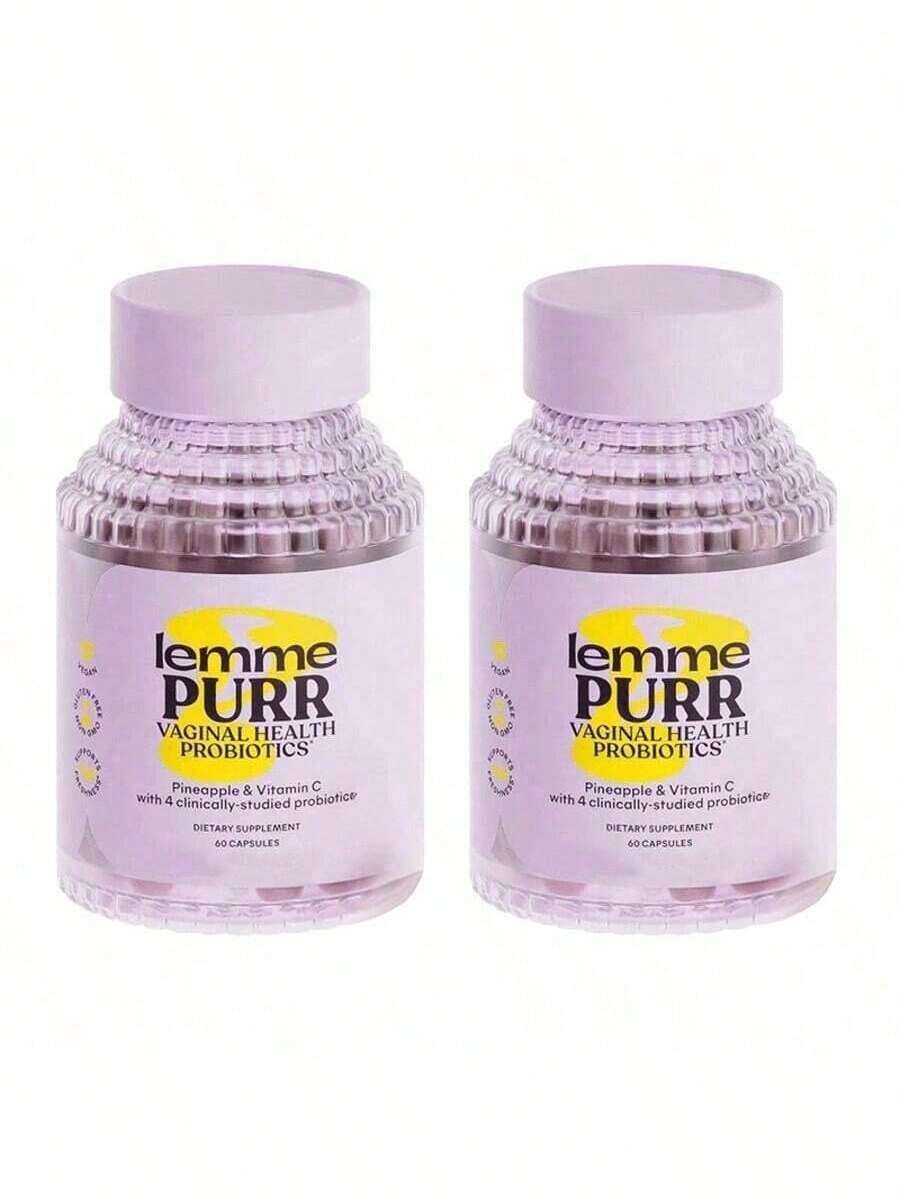 Lemme Purr Vaginal Probiotic - Balanced PH, Healthy Odor, Yeast Balance & Flora Support + Vitamin C For Immune Health - 2PCS - 查看 1