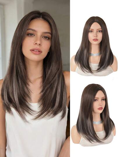 Approximately 45 Centimeters / 11.7 Inches. This Stylish Asian Hair Dyeing Wig For Ladies Is Suitable For Women. Made Of Heat-Resistant Synthetic Fibers, It Is Suitable For Daily Wear And Is An Excellent Gift Choice.