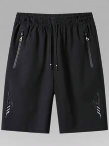 Pantaloncini da uomo 5 pezzi stile boyfriend, pantaloncini estivi da uomo per corsa, fitness, allenamento, jogging, leggeri, morbidi, traspiranti, sportivi, pantaloncini da uomo, regalo per la festa del papà, regali per uomo - nero - Visualizzare 4